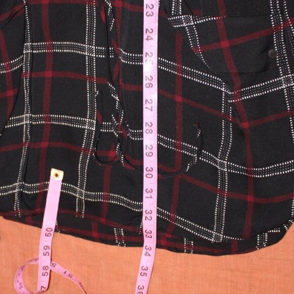 A.L.C Simona Check Print 100% Silk Dress Checked Women's Size 6 - Picture 7 of 10